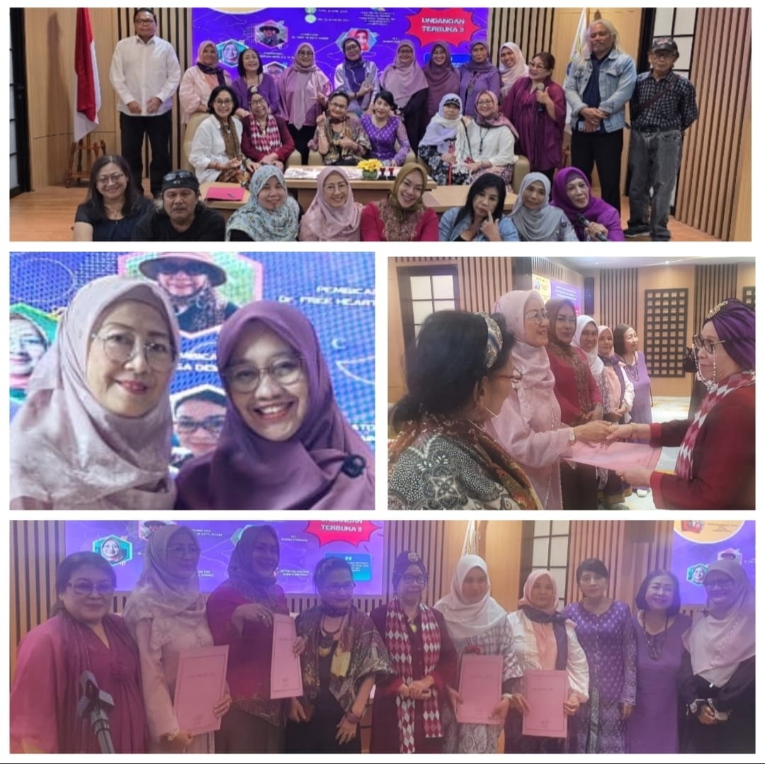 Arah jarum jam: foto bersama, Ketum Free serahkan SK, para ketua wilayah WPI, Tutin dan Hening.