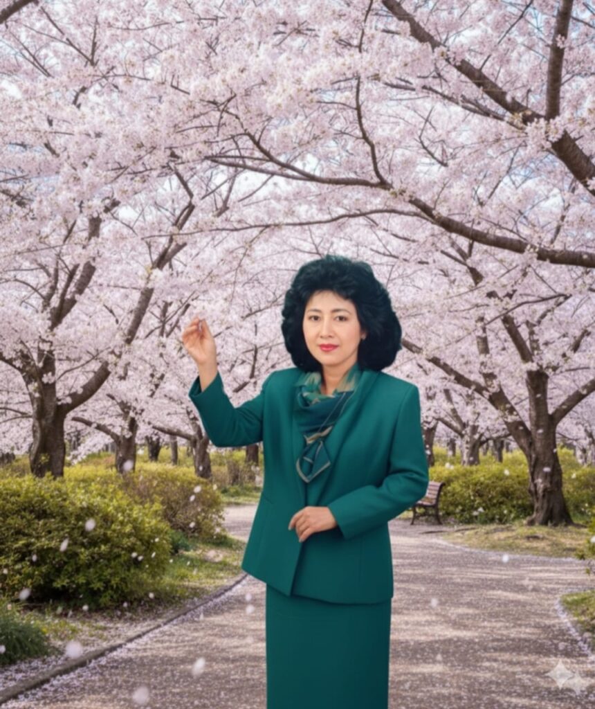 Tutin di Taman Sakura